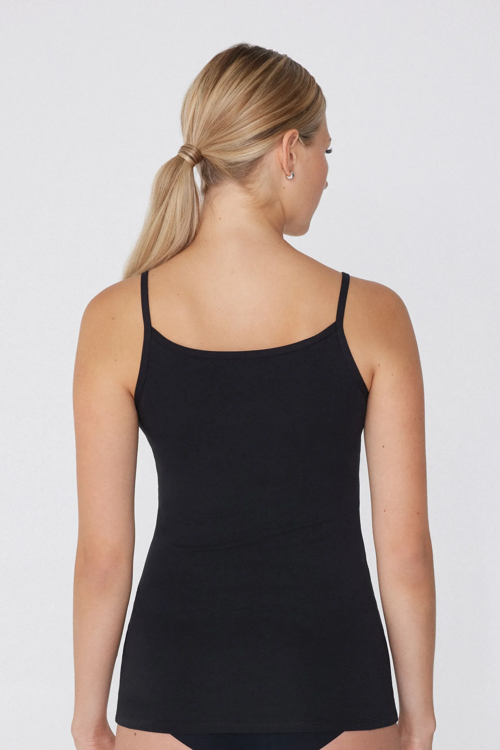 Round-Neck Stretch Cotton Tank Top - Tank Tops - Women | Tezenis