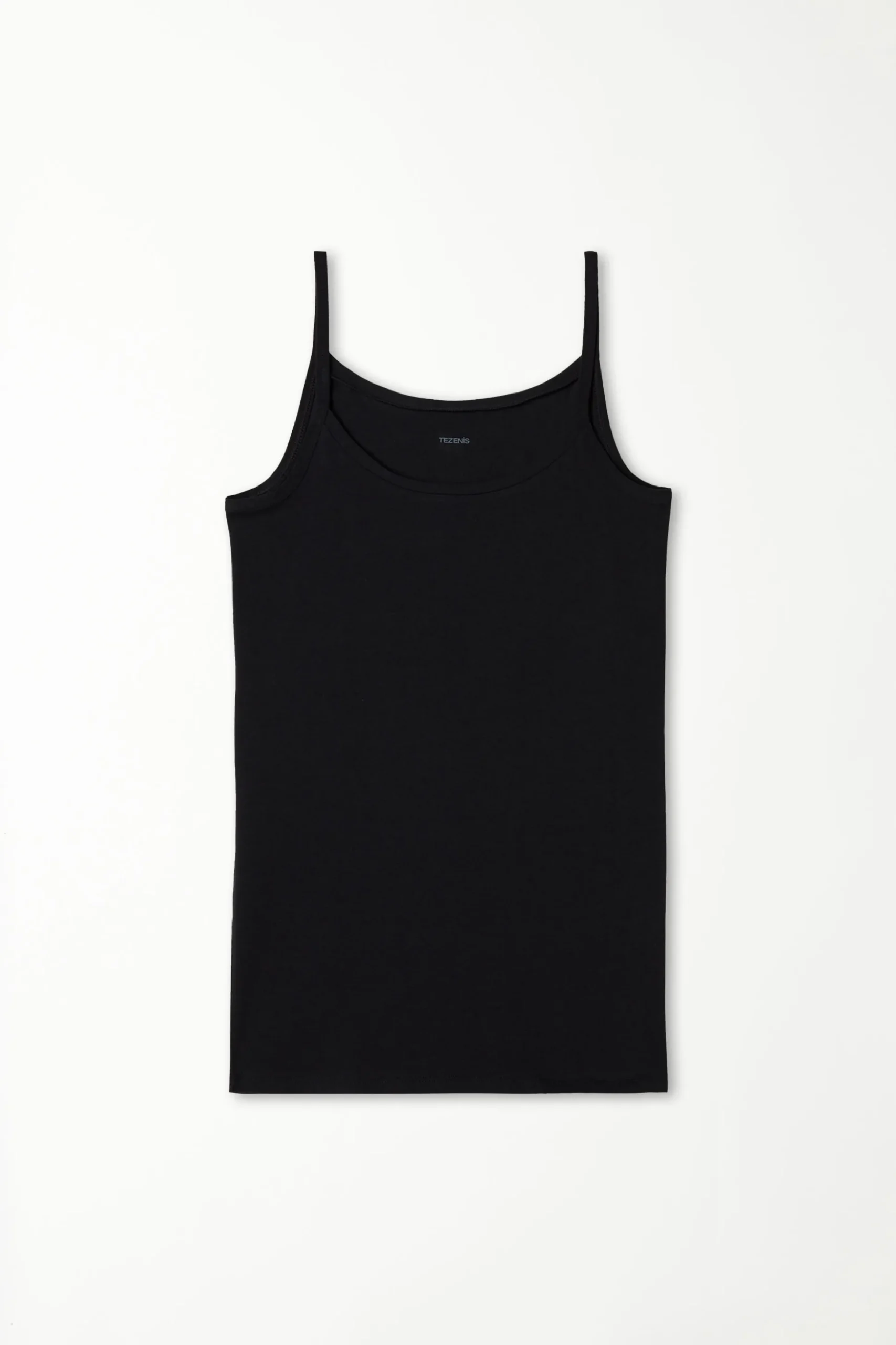 Round-Neck Stretch Cotton Tank Top - Tank Tops - Women | Tezenis