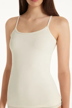 Round-Neck Stretch Cotton Tank Top - Tank Tops - Women | Tezenis