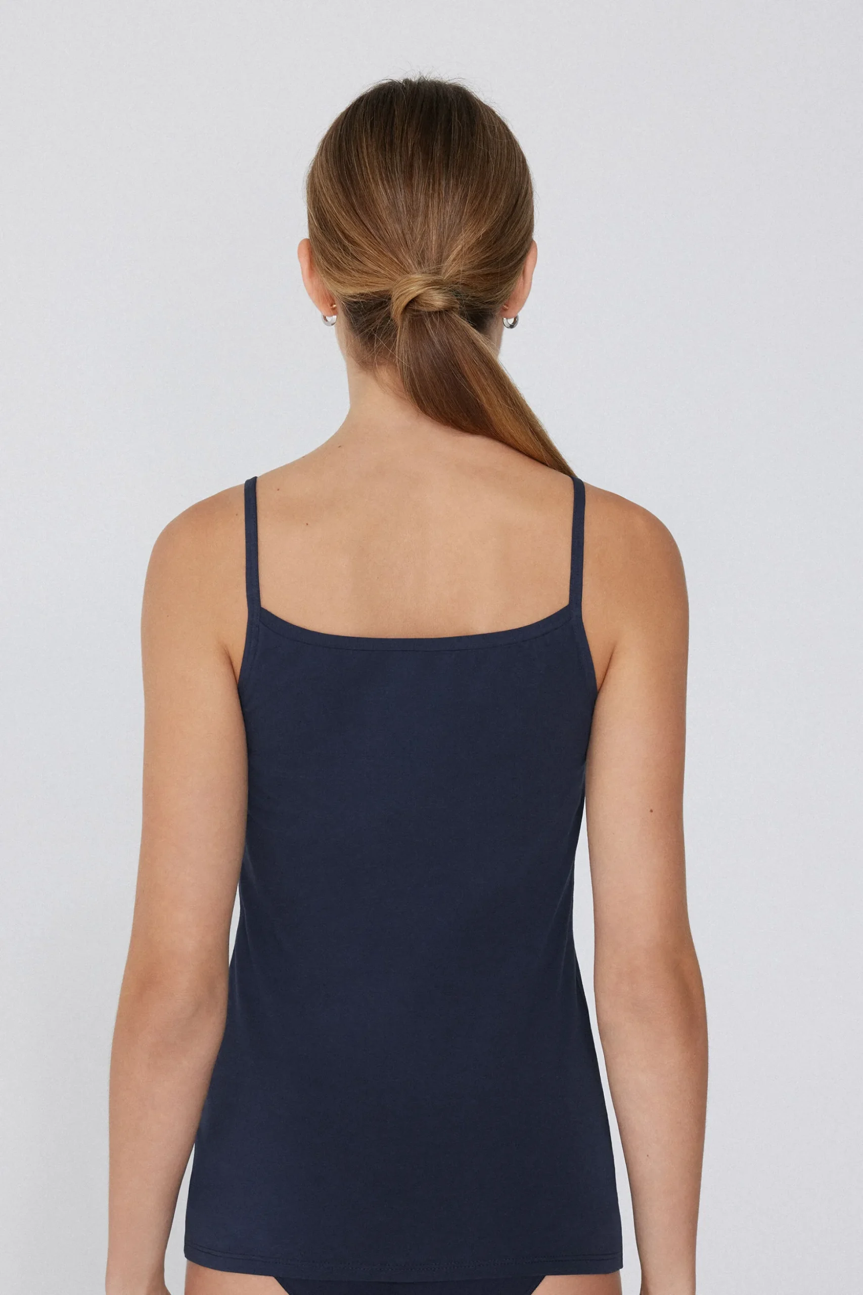 Round-Neck Stretch Cotton Tank Top - Tank Tops - Women | Tezenis