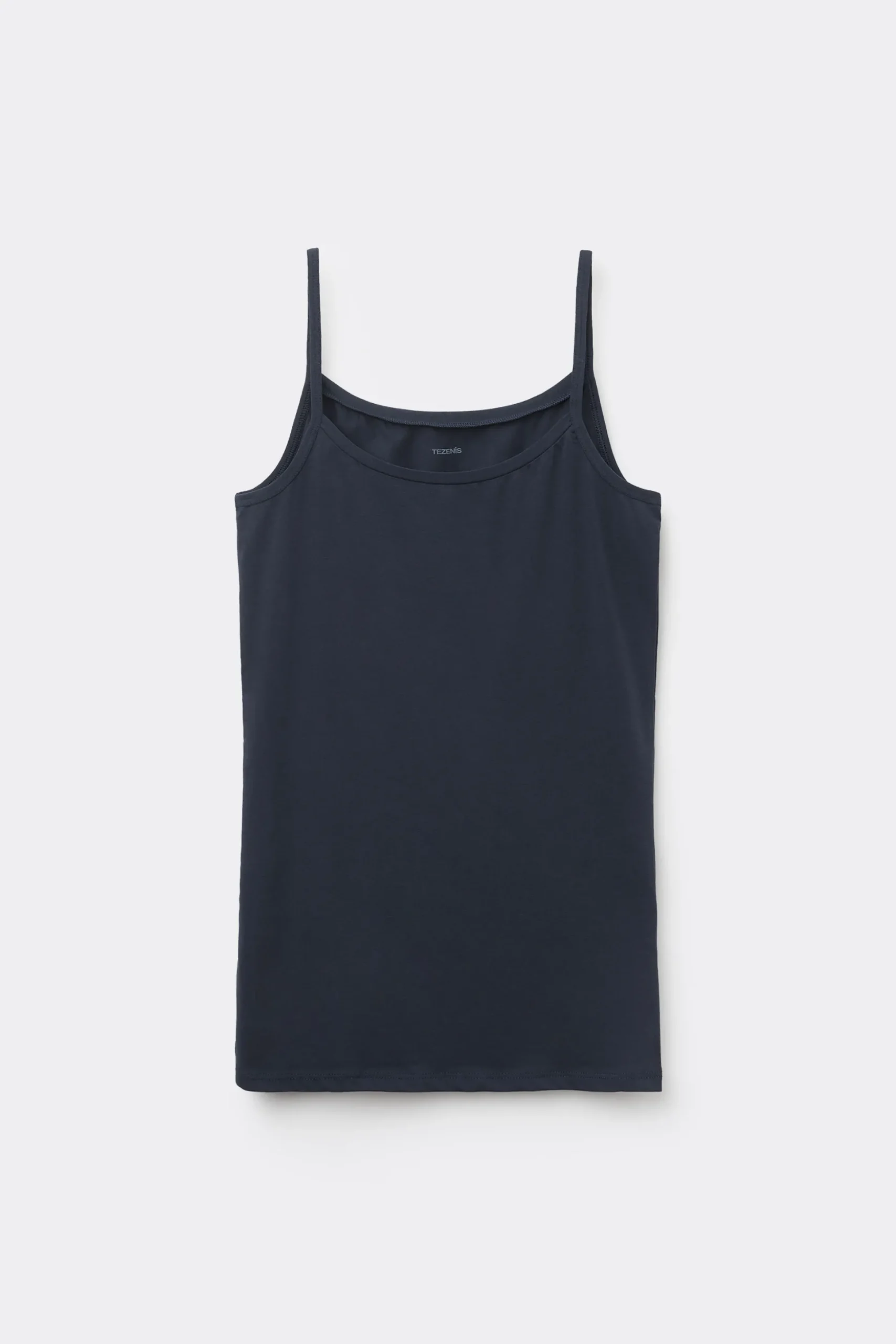 Round-Neck Stretch Cotton Tank Top - Tank Tops - Women | Tezenis