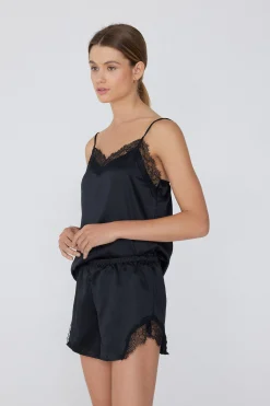 Satin And Lace Shorts - Pajama Sets - Women | Tezenis