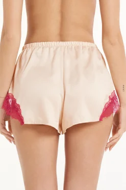 Satin And Lace Shorts - Pajama Sets - Women | Tezenis
