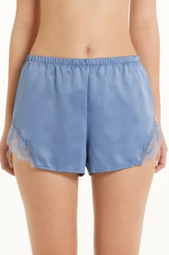 Satin And Lace Shorts - Pajama Sets - Women | Tezenis