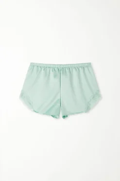 Satin And Lace Shorts - Pajama Sets - Women | Tezenis