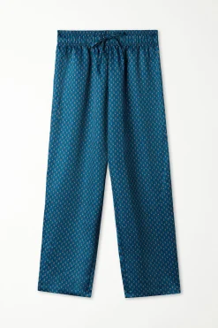 Satin Drawstring Pants With Pockets - Long Pajamas - Men | Tezenis
