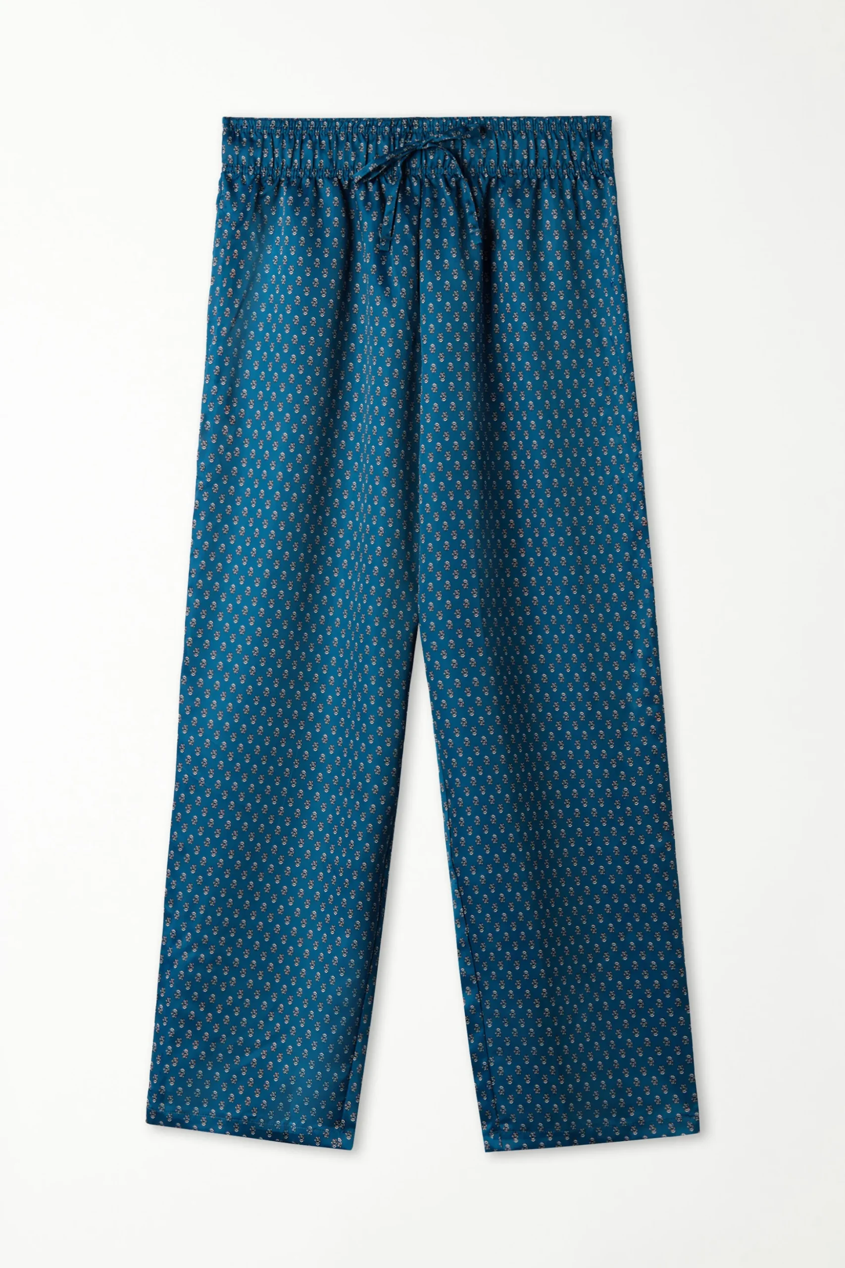 Satin Drawstring Pants With Pockets - Long Pajamas - Men | Tezenis