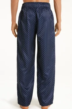 Satin Drawstring Pants With Pockets - Long Pajamas - Men | Tezenis