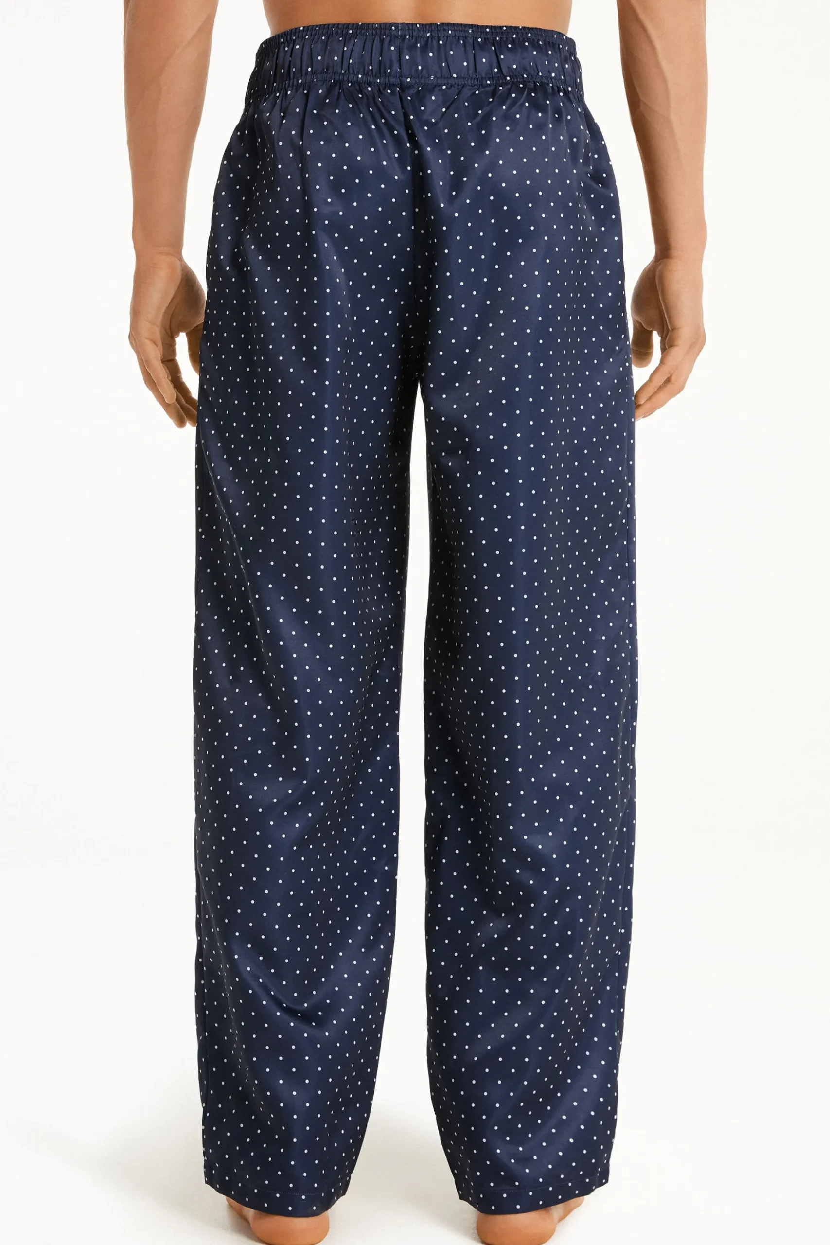 Satin Drawstring Pants With Pockets - Long Pajamas - Men | Tezenis