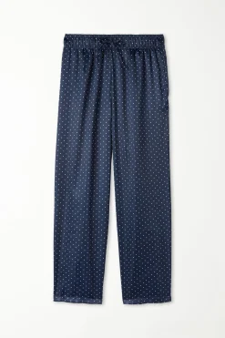 Satin Drawstring Pants With Pockets - Long Pajamas - Men | Tezenis