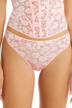 Sequin Lace Sequin And Lace Brazilian Panties - Cheeky Briefs - Women | Tezenis