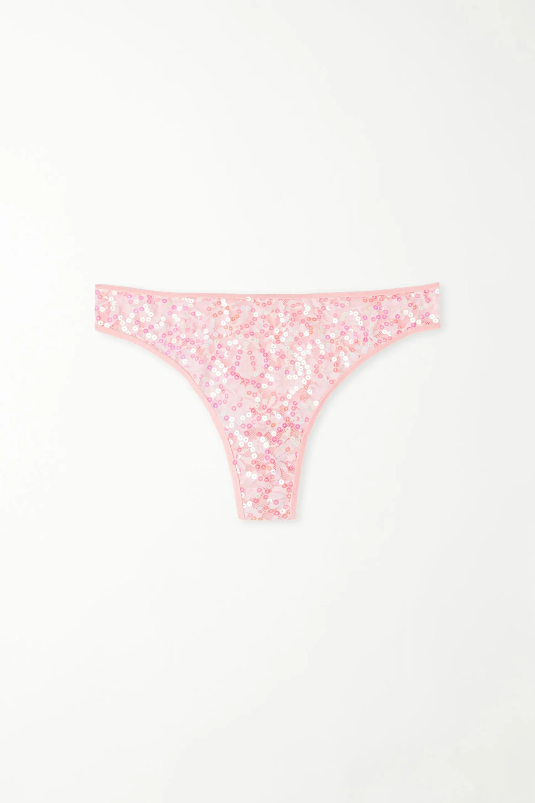 Sequin Lace Sequin And Lace Brazilian Panties - Cheeky Briefs - Women | Tezenis