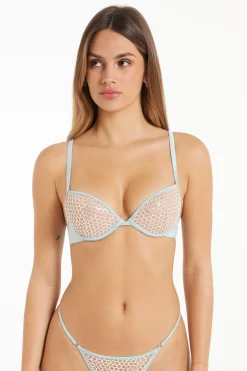 Sequin Net Moscow Push-Up Bra - Push-up - Women | Tezenis