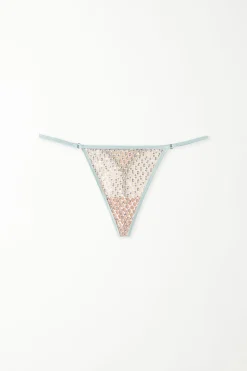 Sequin Net String Thong - G-strings And Thongs - Women | Tezenis