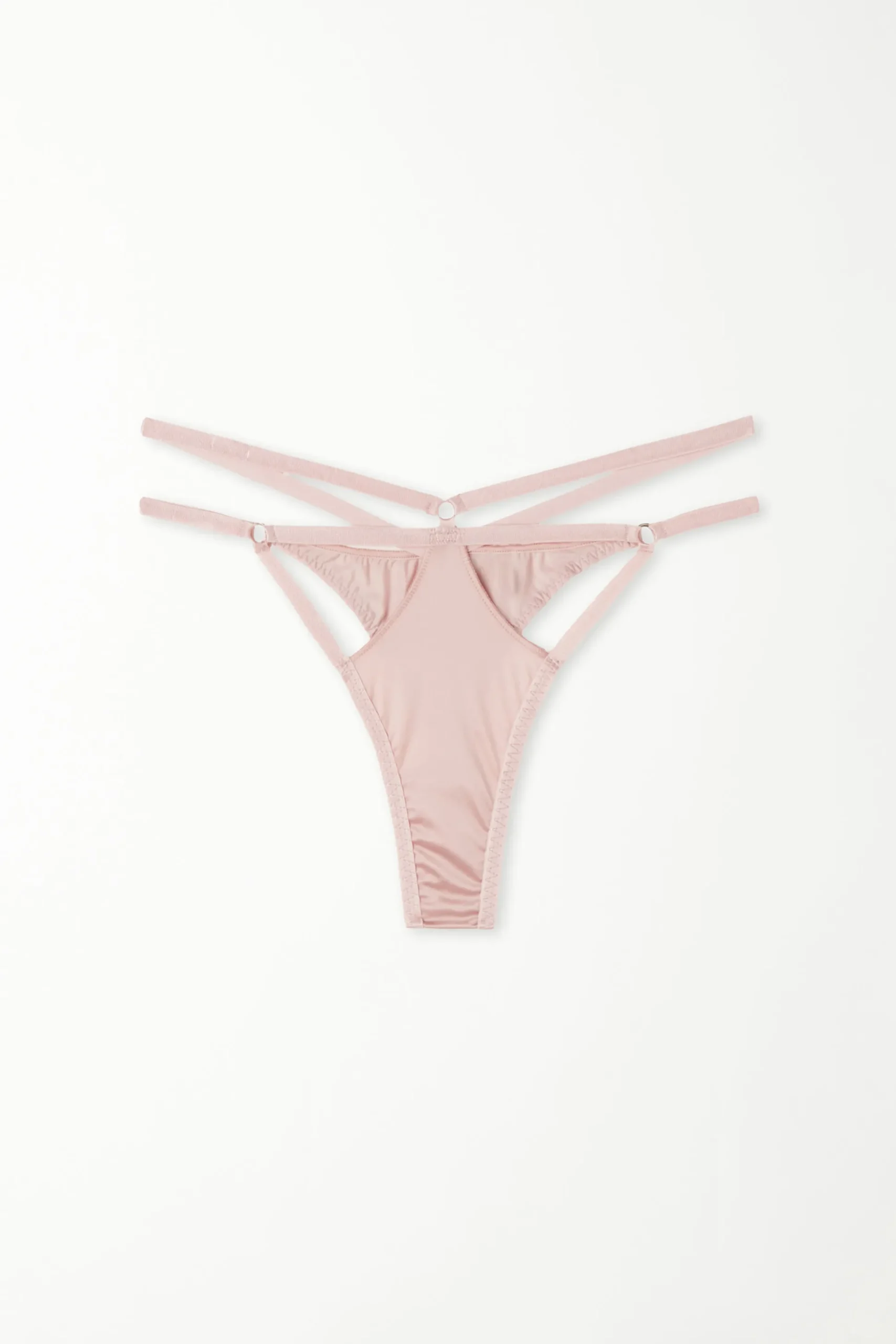 Shiny Microfiber String Brazilian Panties - Cheeky Briefs - Women | Tezenis