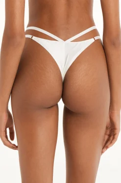Shiny Microfiber String Brazilian Panties - Cheeky Briefs - Women | Tezenis
