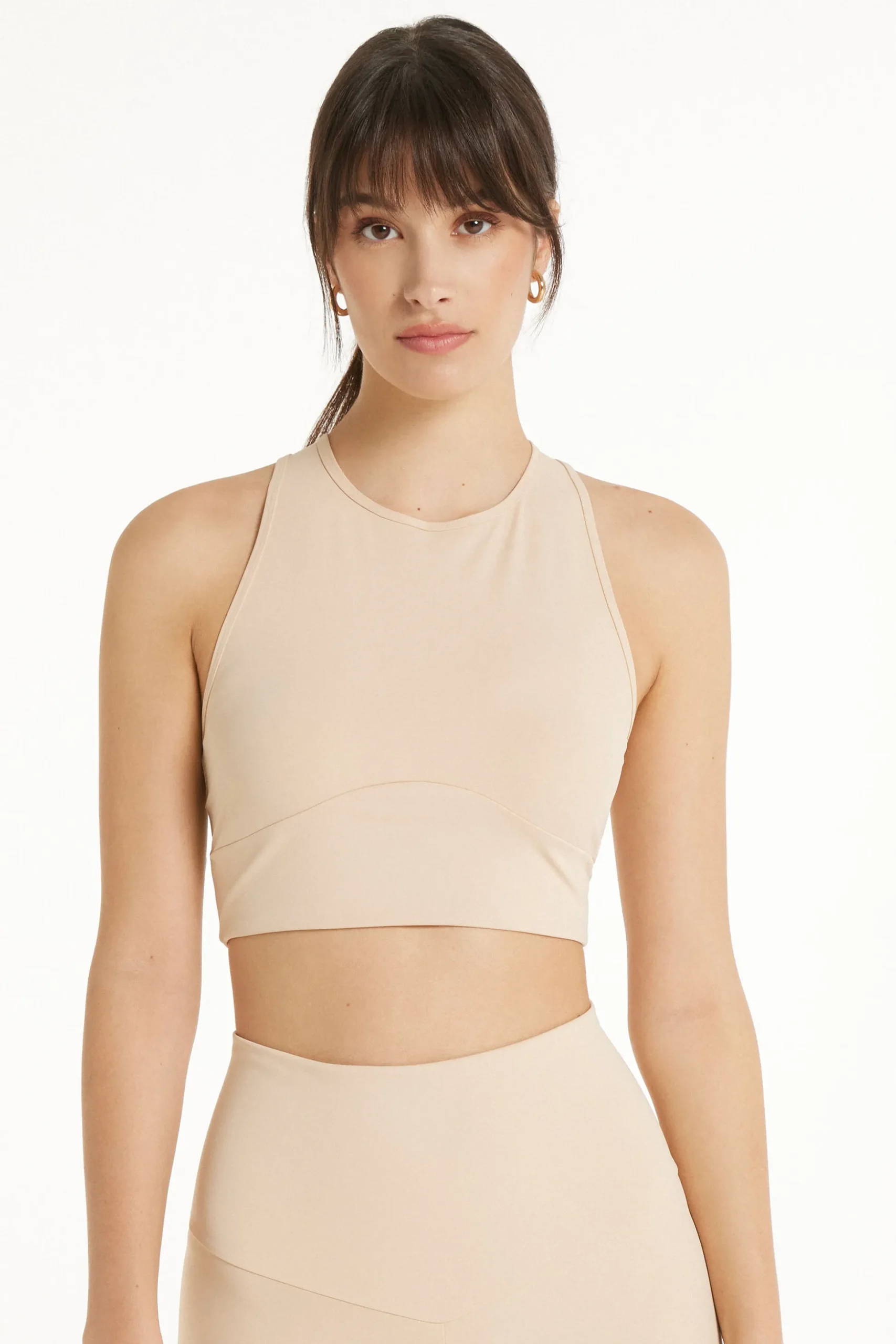 Sleeveless Microfiber Crop Top - Tank Tops - Women | Tezenis