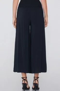 Smocked Canvas Hakama Pants - Pants - Women | Tezenis