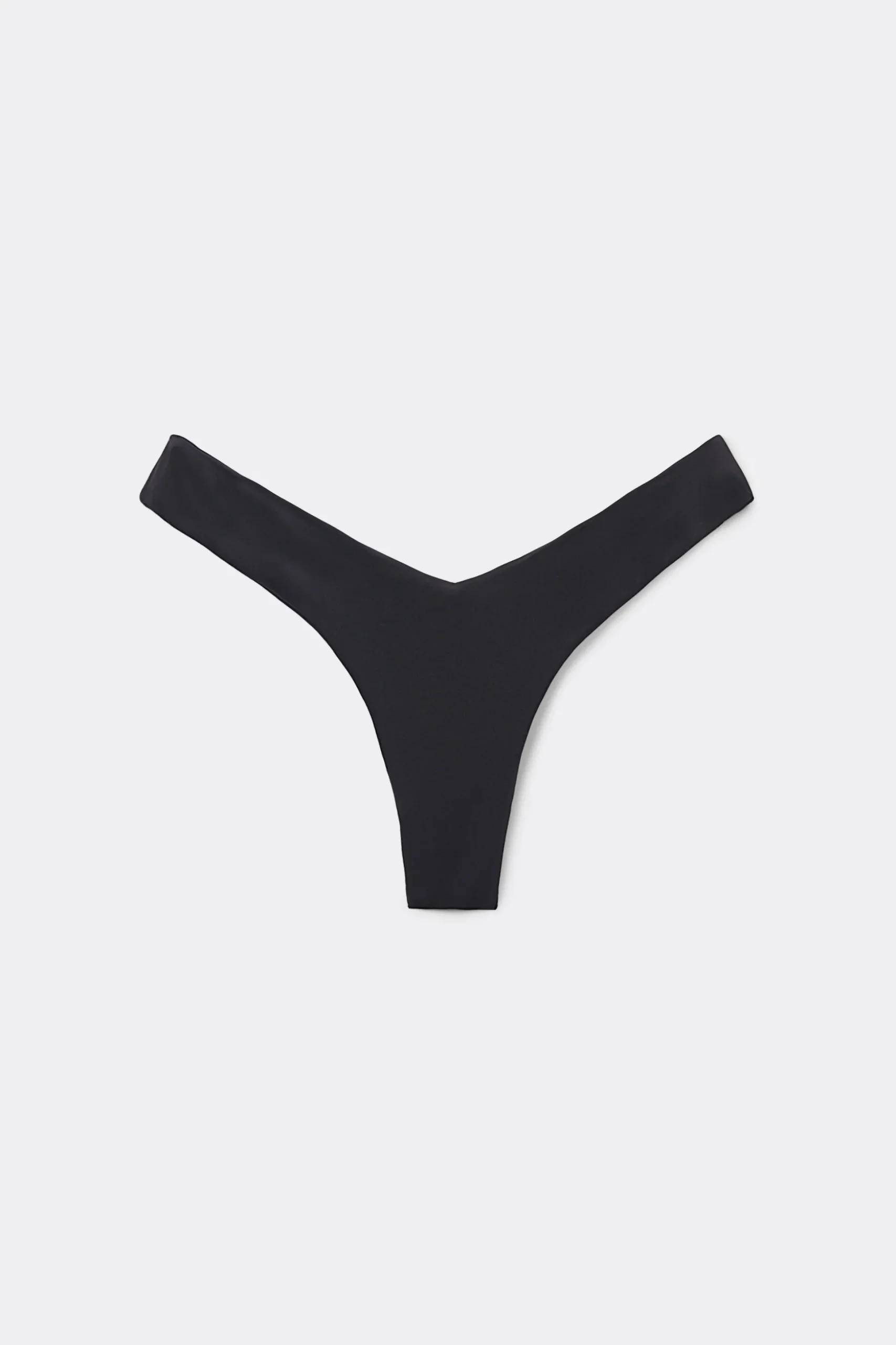 Solid Color High Leg V-Cut Brazilian Bikini Bottoms - Brazilian Cut - Women | Tezenis
