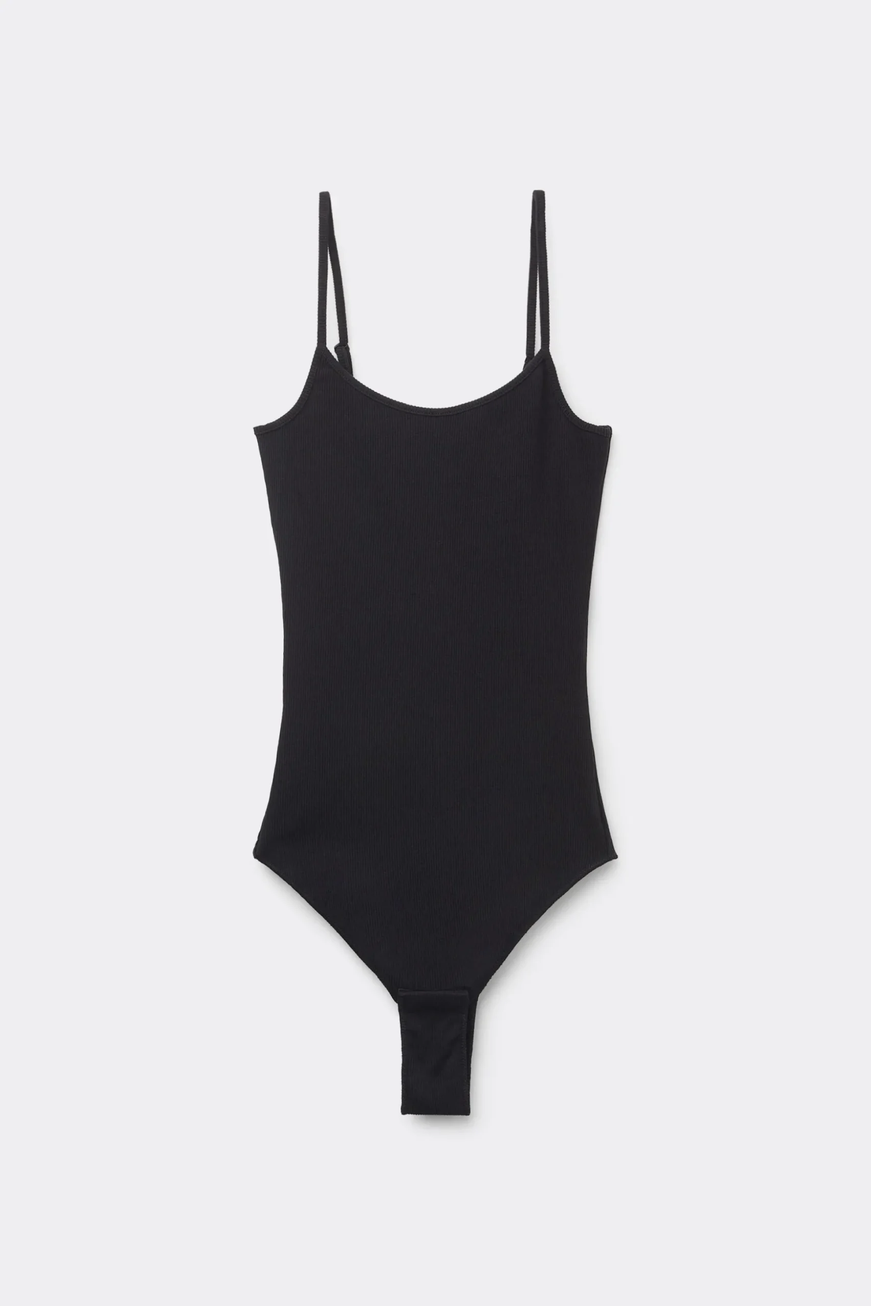 Spaghetti Strap Bodysuit In Ribbed Cotton - Bodysuits - Women | Tezenis