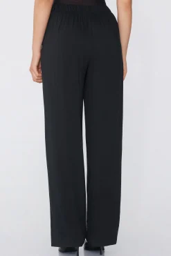 Straight-Leg Viscose Fabric Pants - Pants - Women | Tezenis