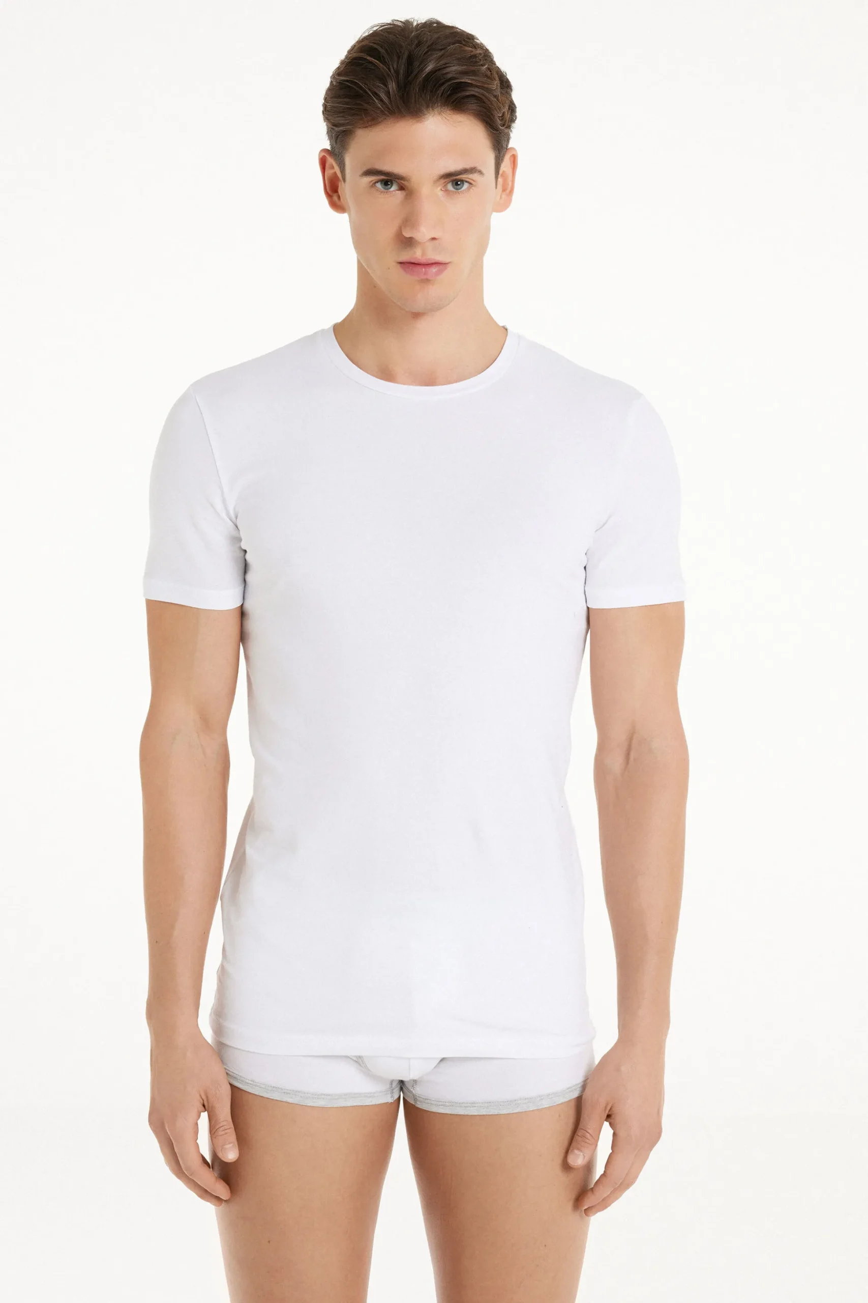 Stretch Cotton T-Shirt - T-Shirts - Men | Tezenis