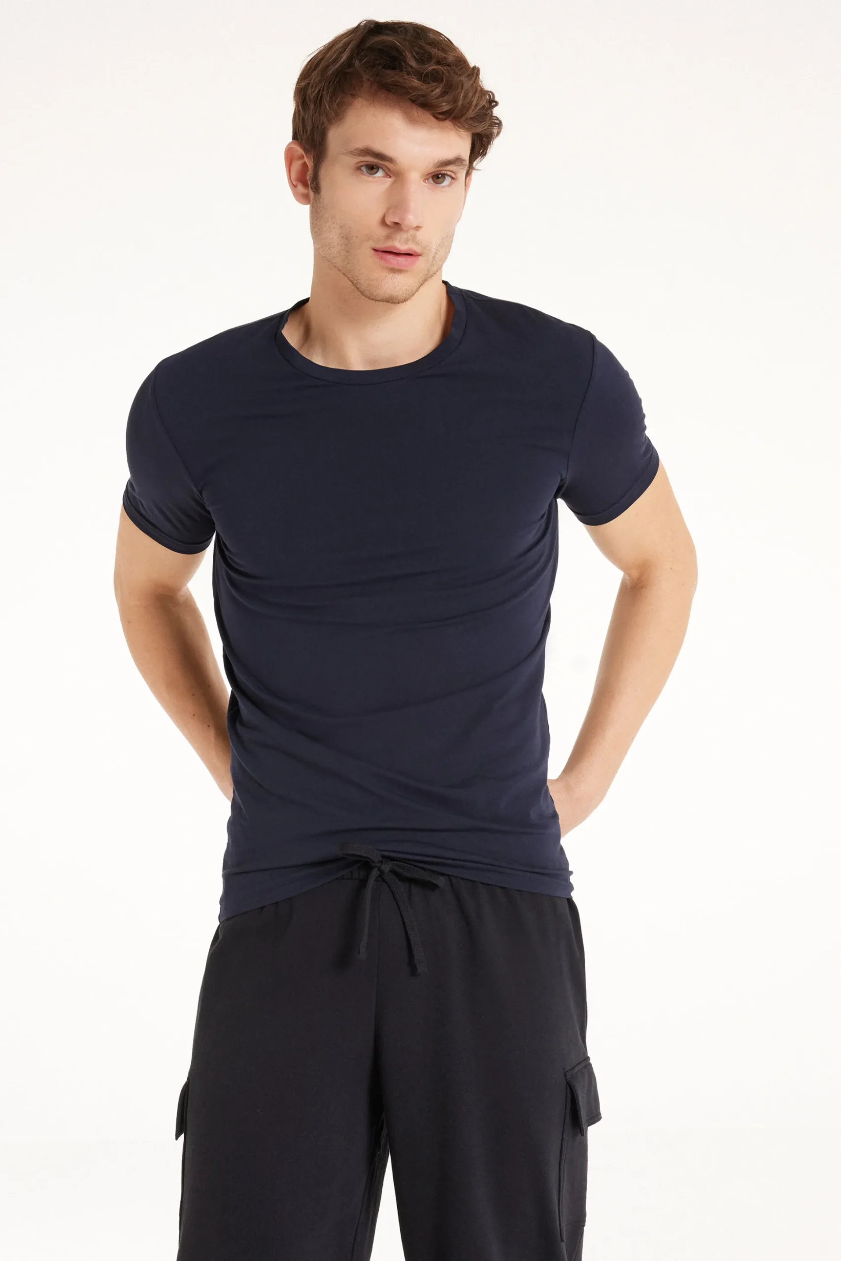 Stretch Cotton T-Shirt - T-Shirts - Men | Tezenis