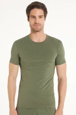 Stretch Cotton T-Shirt - T-Shirts - Men | Tezenis