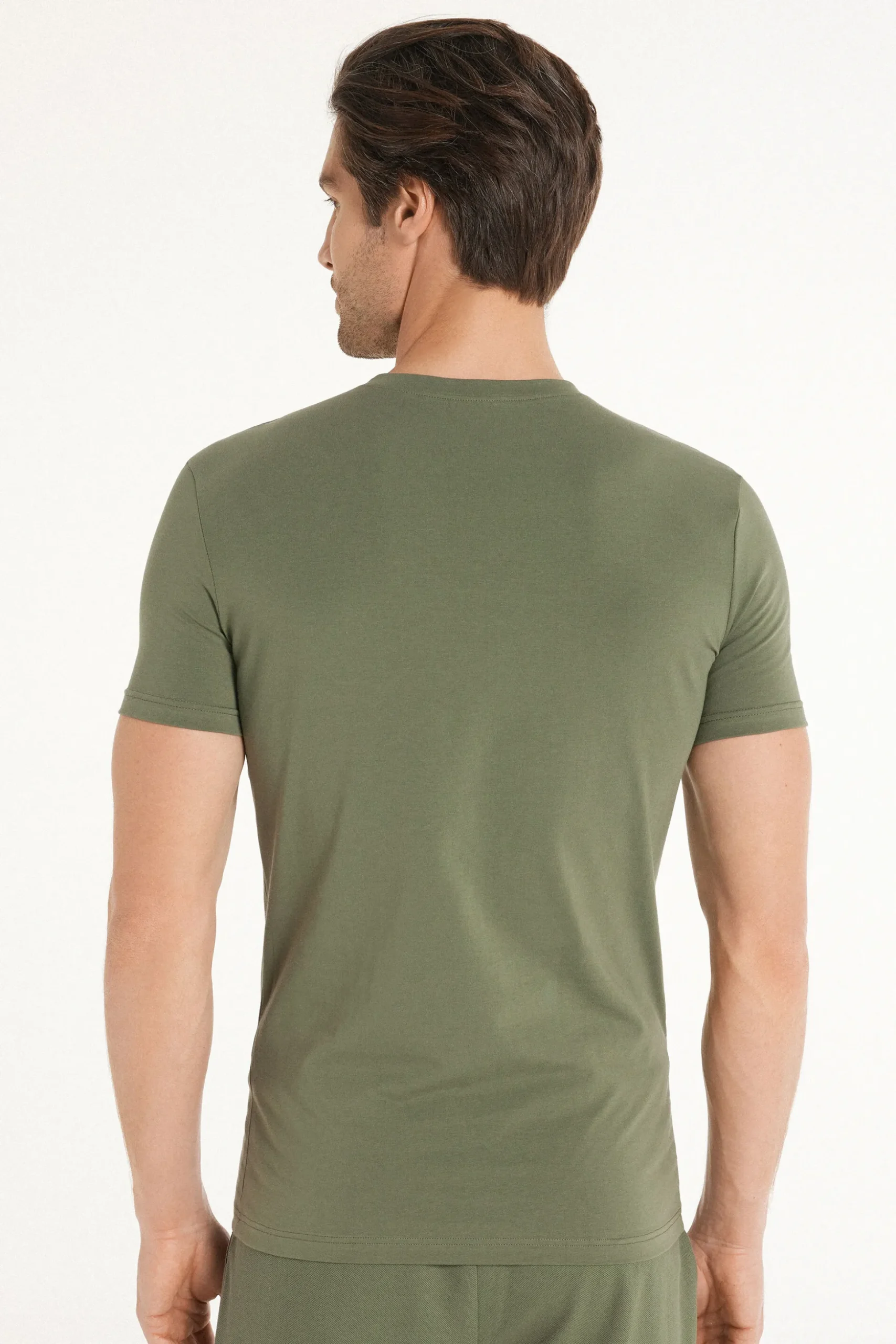 Stretch Cotton T-Shirt - T-Shirts - Men | Tezenis