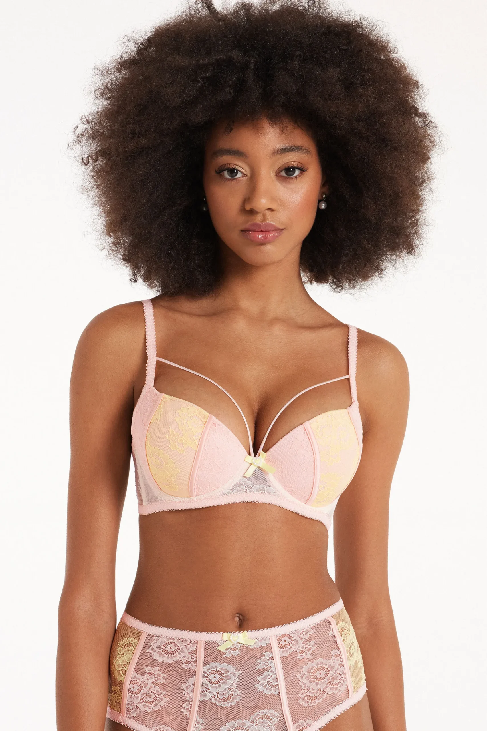 Sunset Lace Berlin Balconette Bra - Push-up - Women | Tezenis