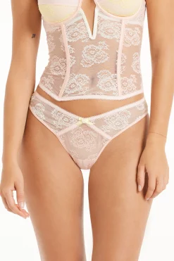 Sunset Lace High-Cut Brazilian Panties - Cheeky Briefs - Women | Tezenis