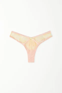 Sunset Lace High-Cut Brazilian Panties - Cheeky Briefs - Women | Tezenis