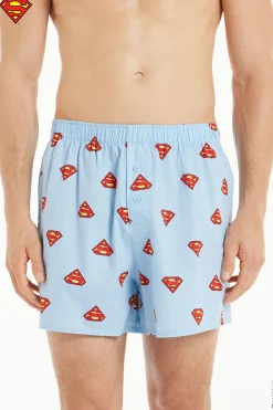 Superman Print Cotton Cloth Boxers - Boxers - Men | Tezenis