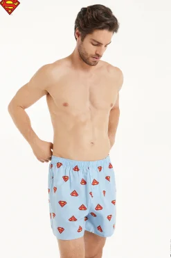 Superman Print Cotton Cloth Boxers - Boxers - Men | Tezenis