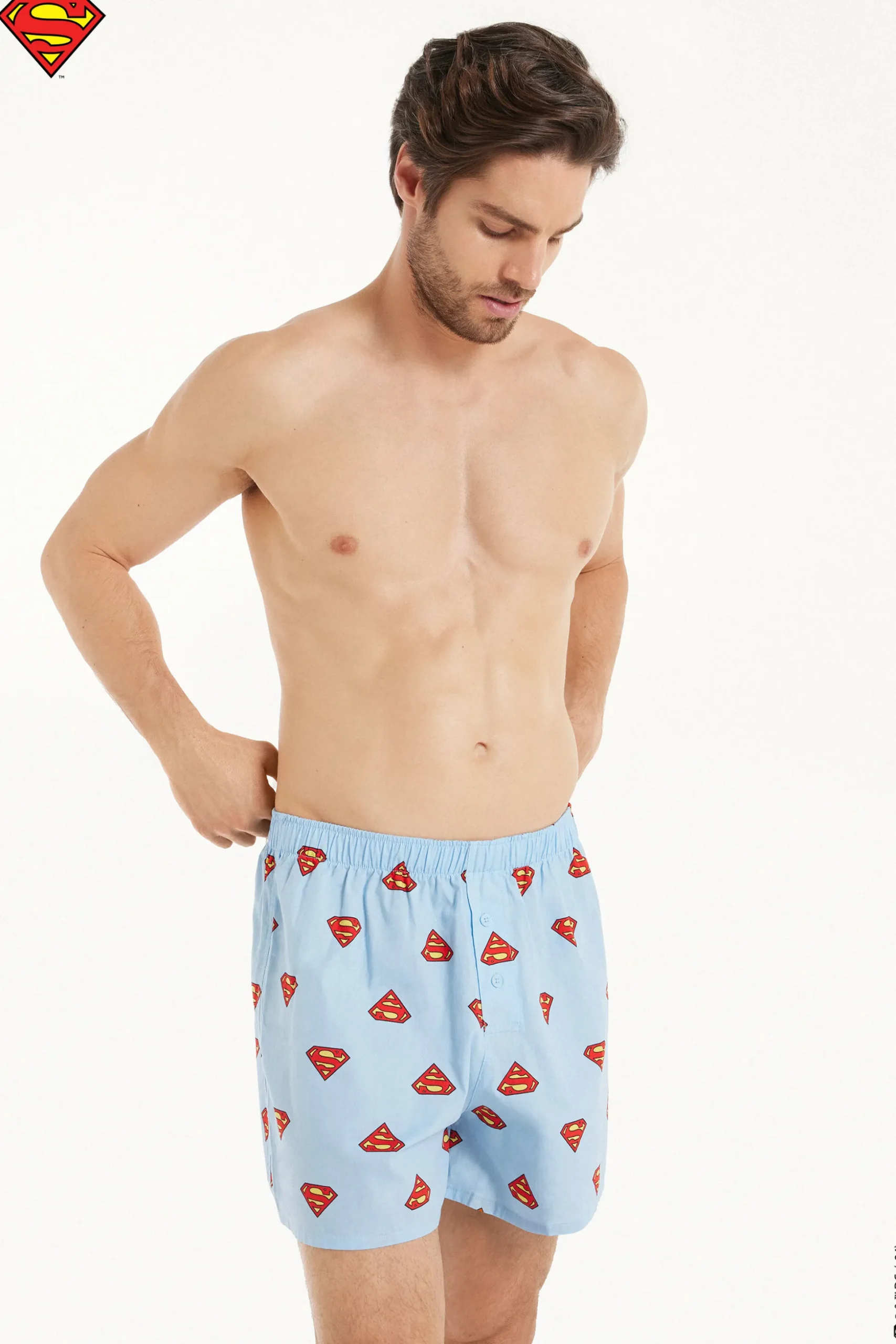 Superman Print Cotton Cloth Boxers - Boxers - Men | Tezenis