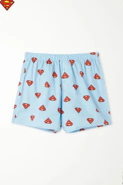 Superman Print Cotton Cloth Boxers - Boxers - Men | Tezenis