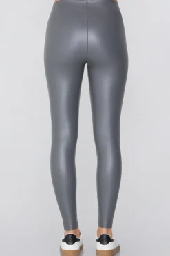 Thermal Faux Leather Leggings - Leggings - Women | Tezenis