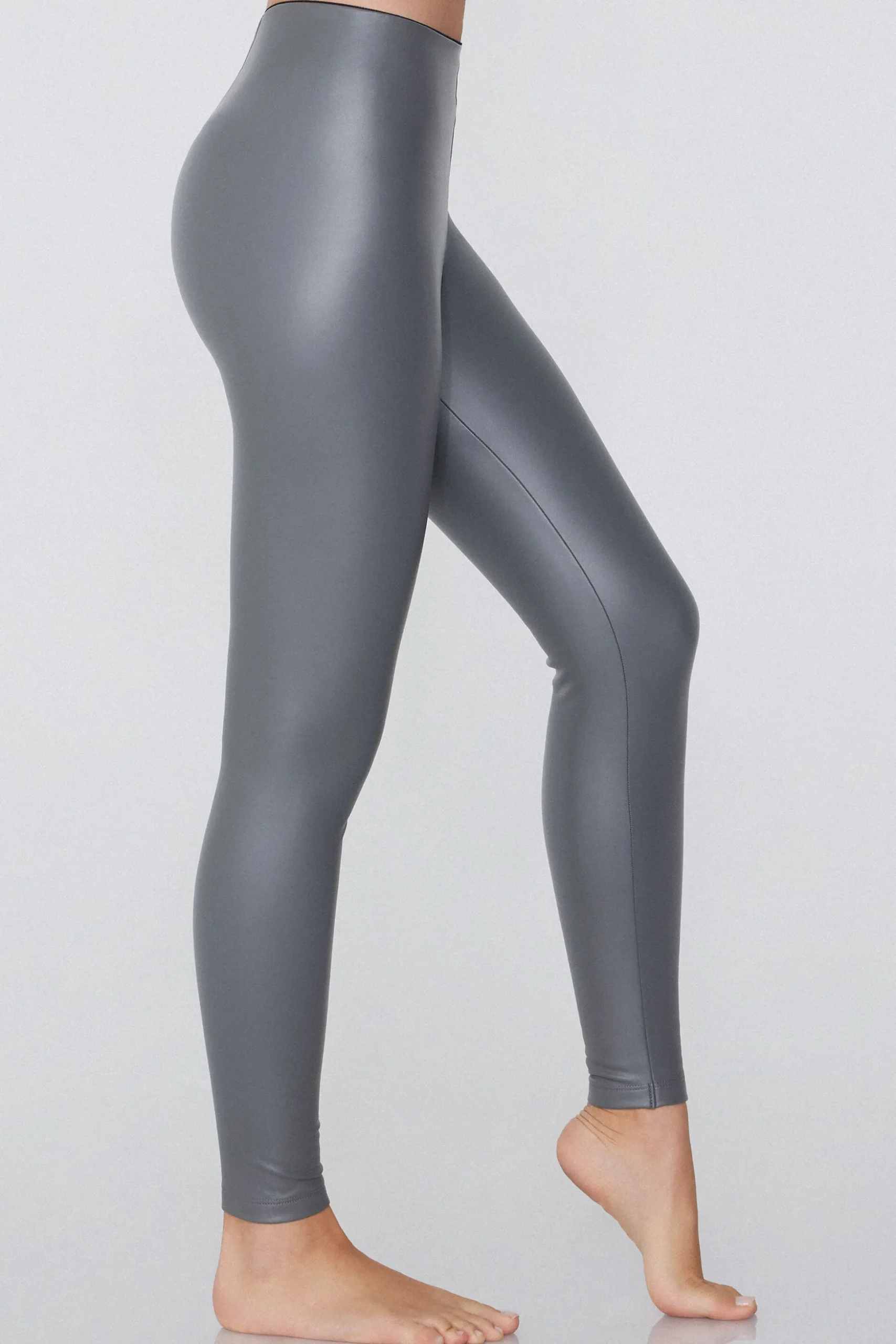 Thermal Faux Leather Leggings - Leggings - Women | Tezenis