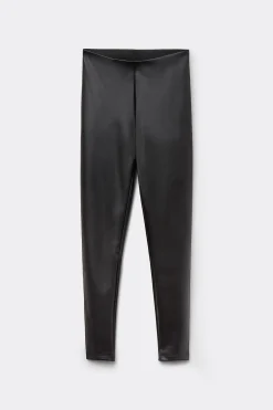 Thermal Faux Leather Leggings - Leggings - Women | Tezenis