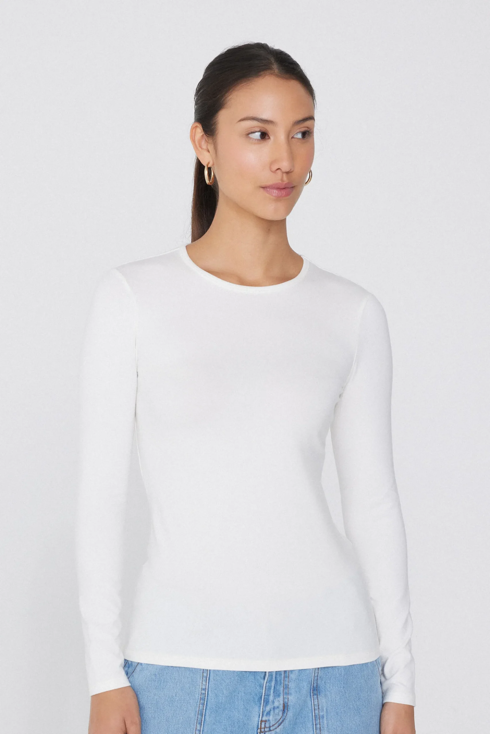 Thermal Modal And Cotton Crew-Neck Top - Long-Sleeved Tops - Women | Tezenis