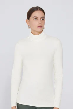 Thermal Modal And Cotton Turtleneck Top - Long-Sleeved Tops - Women | Tezenis