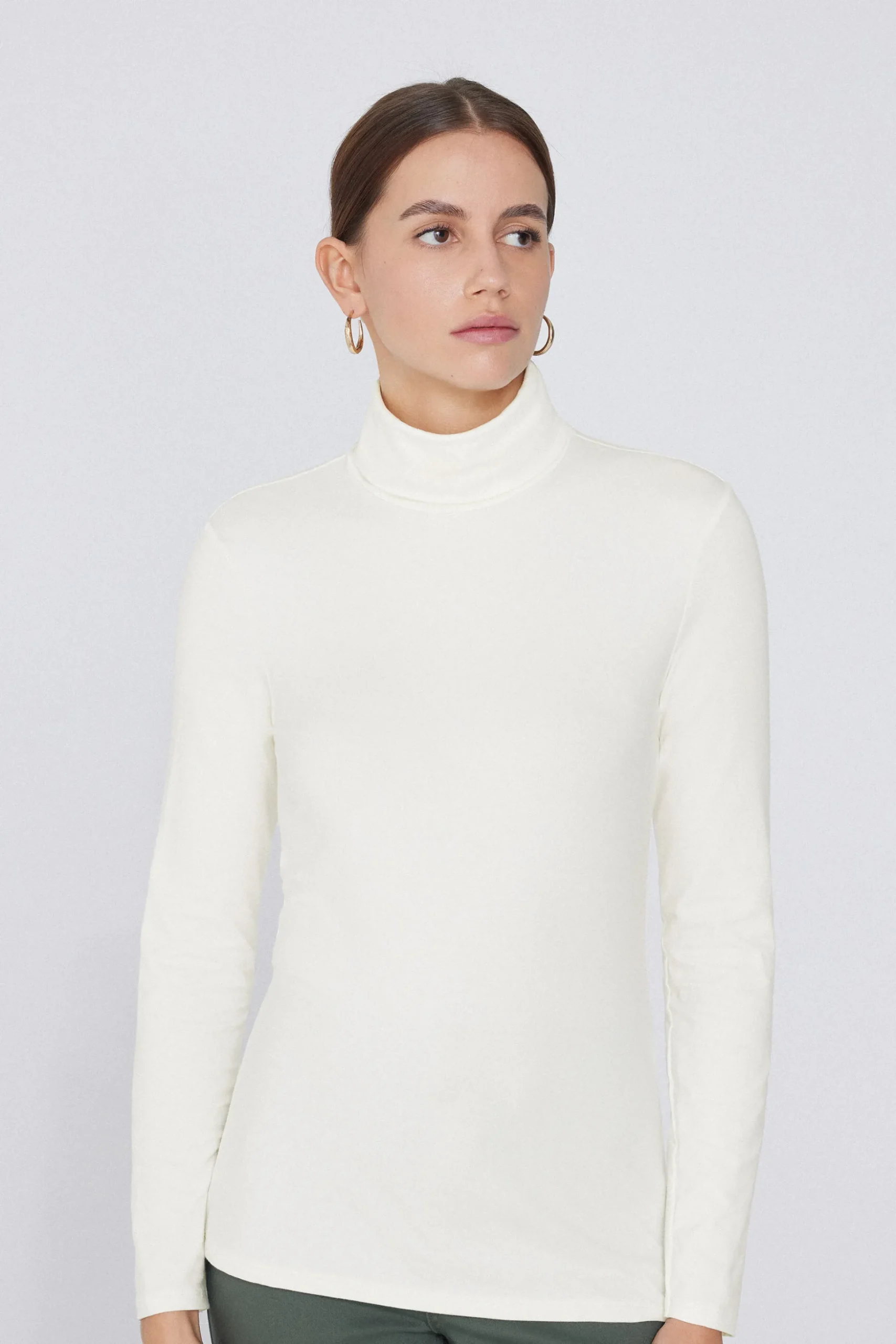Thermal Modal And Cotton Turtleneck Top - Long-Sleeved Tops - Women | Tezenis