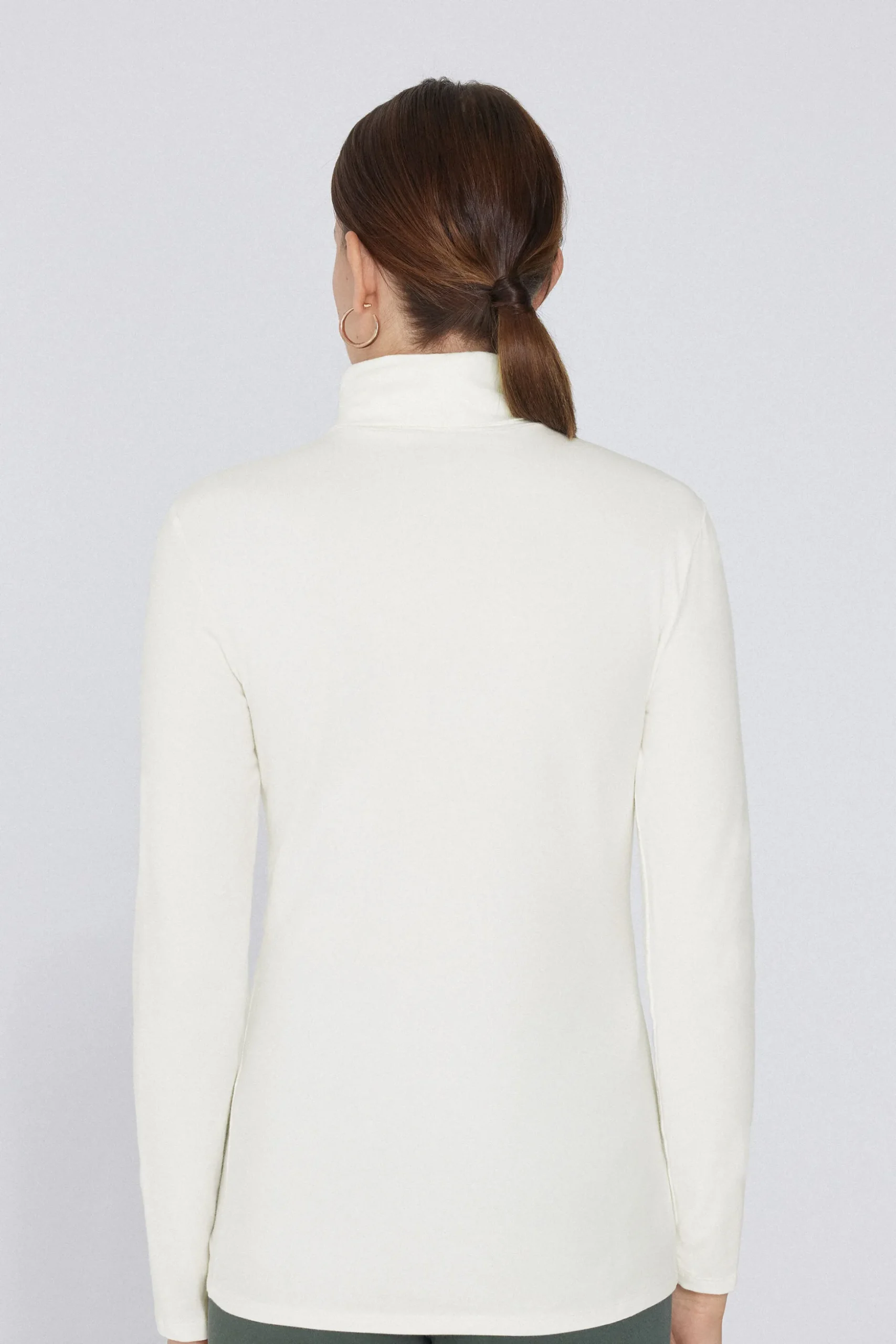 Thermal Modal And Cotton Turtleneck Top - Long-Sleeved Tops - Women | Tezenis
