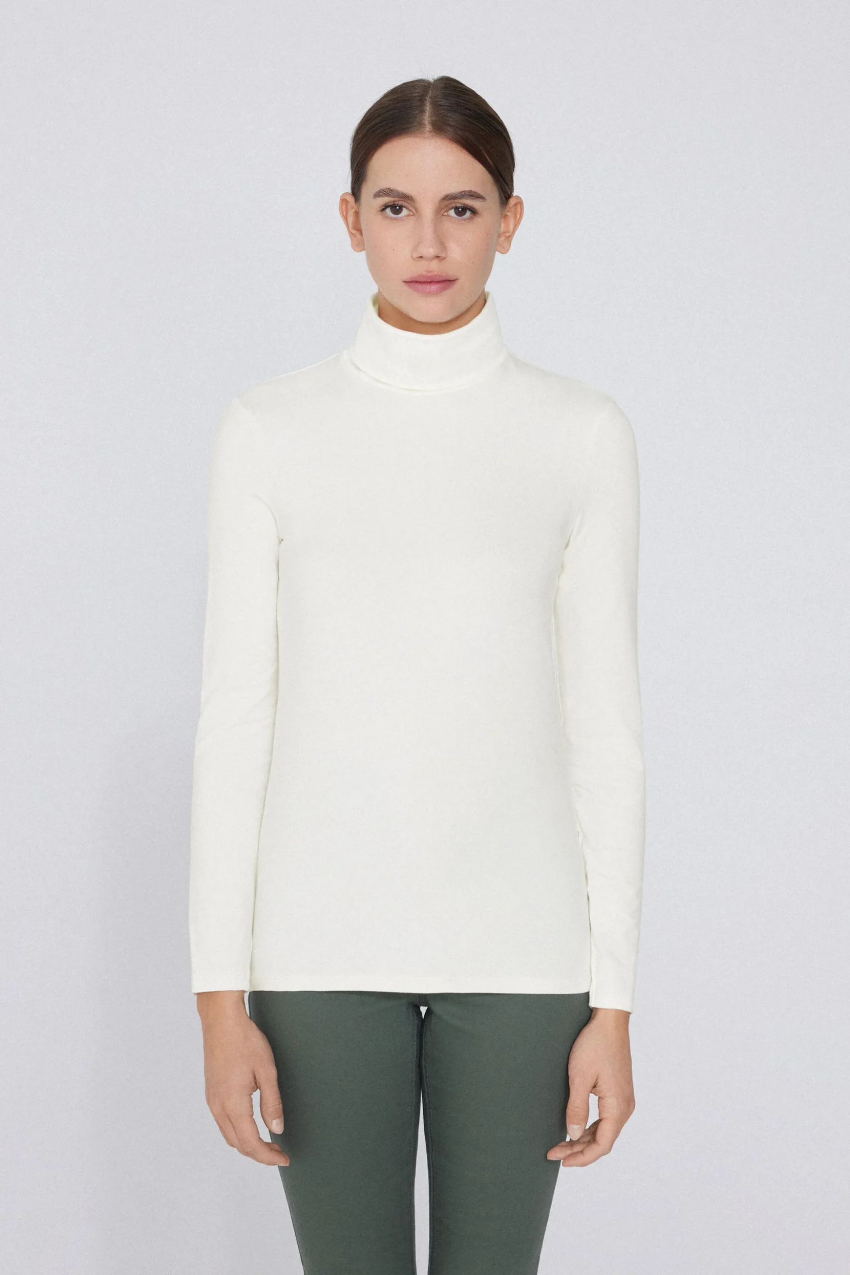 Thermal Modal And Cotton Turtleneck Top - Long-Sleeved Tops - Women | Tezenis