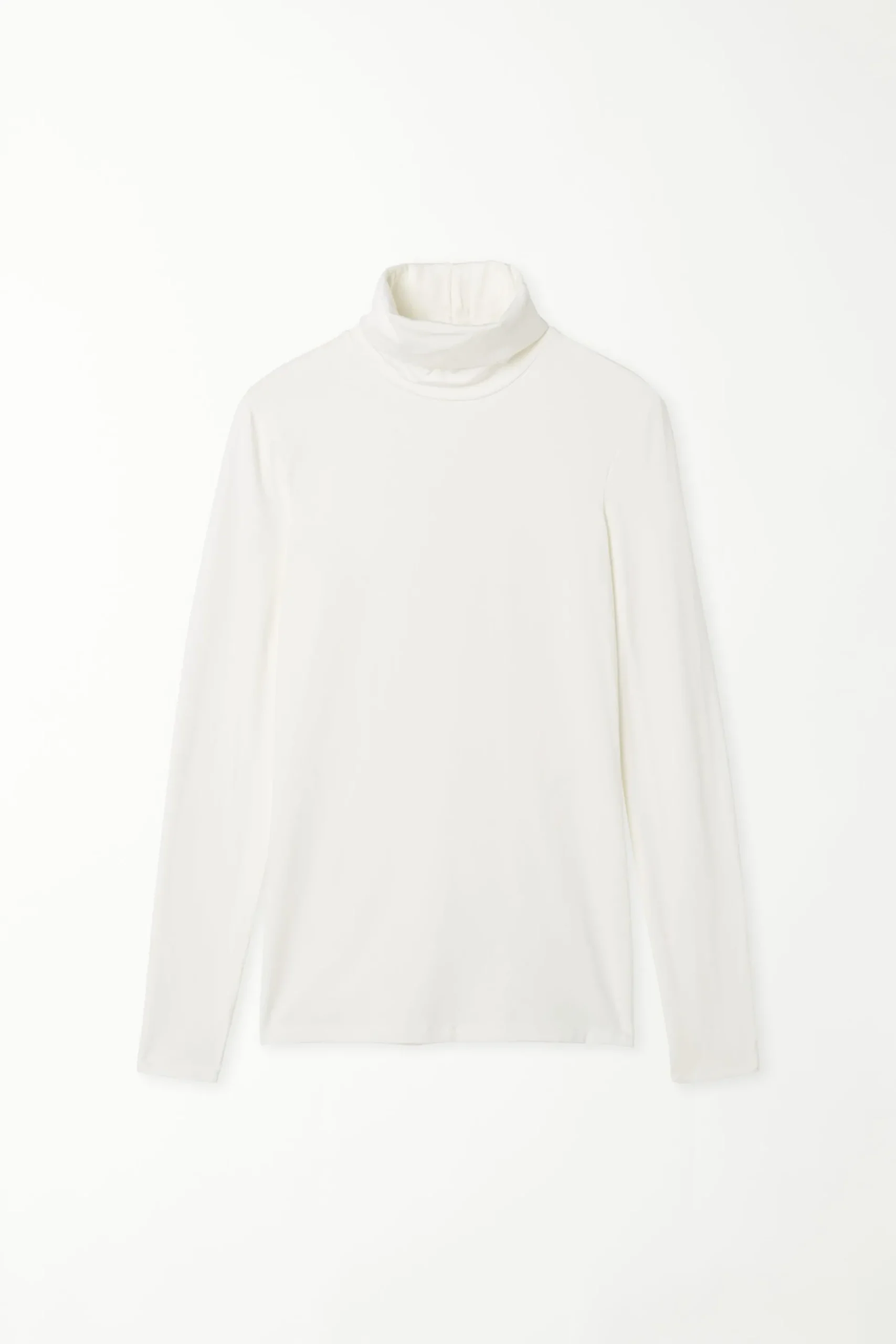 Thermal Modal And Cotton Turtleneck Top - Long-Sleeved Tops - Women | Tezenis