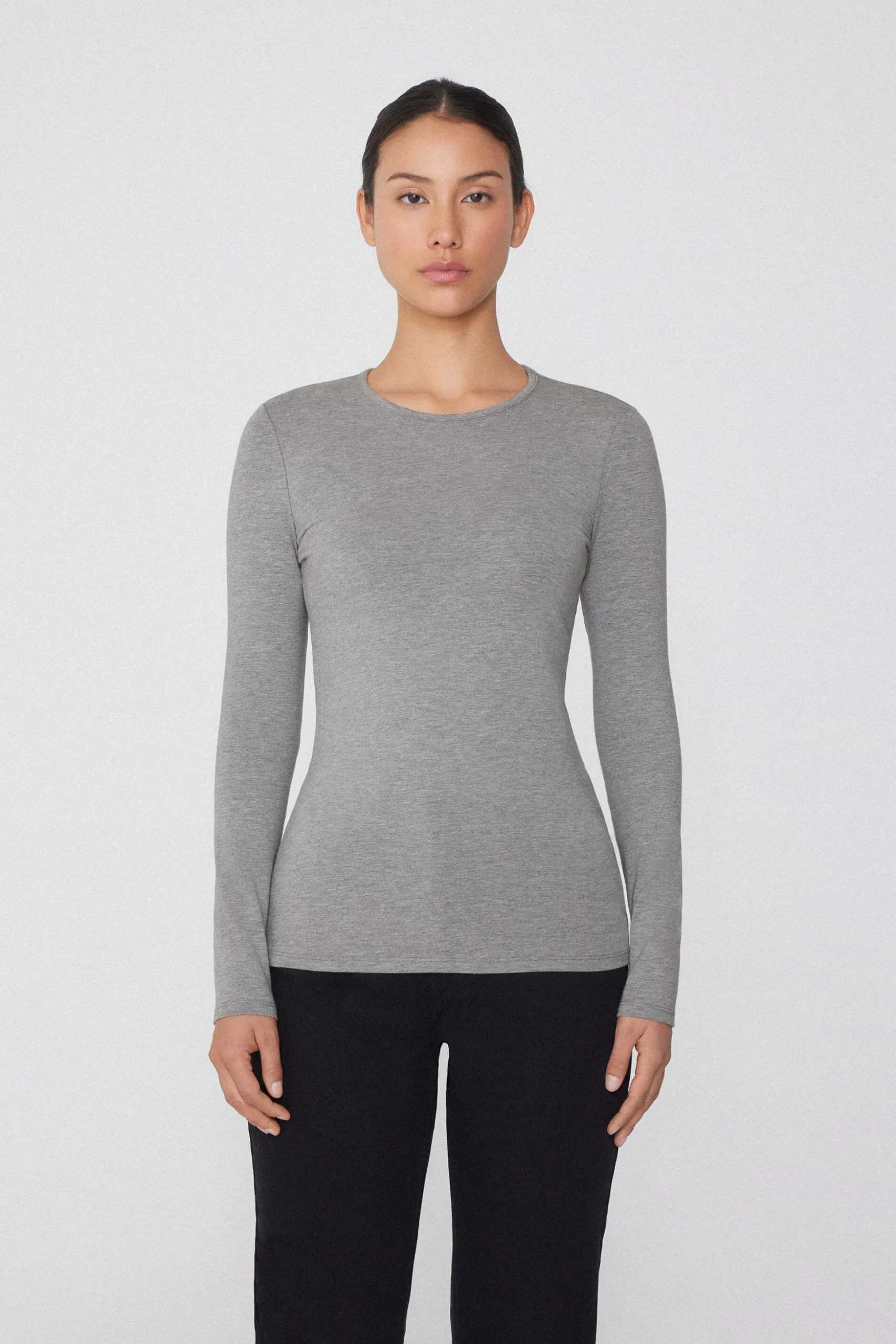 Thermal Modal And Cotton Crew-Neck Top - Long-Sleeved Tops - Women | Tezenis