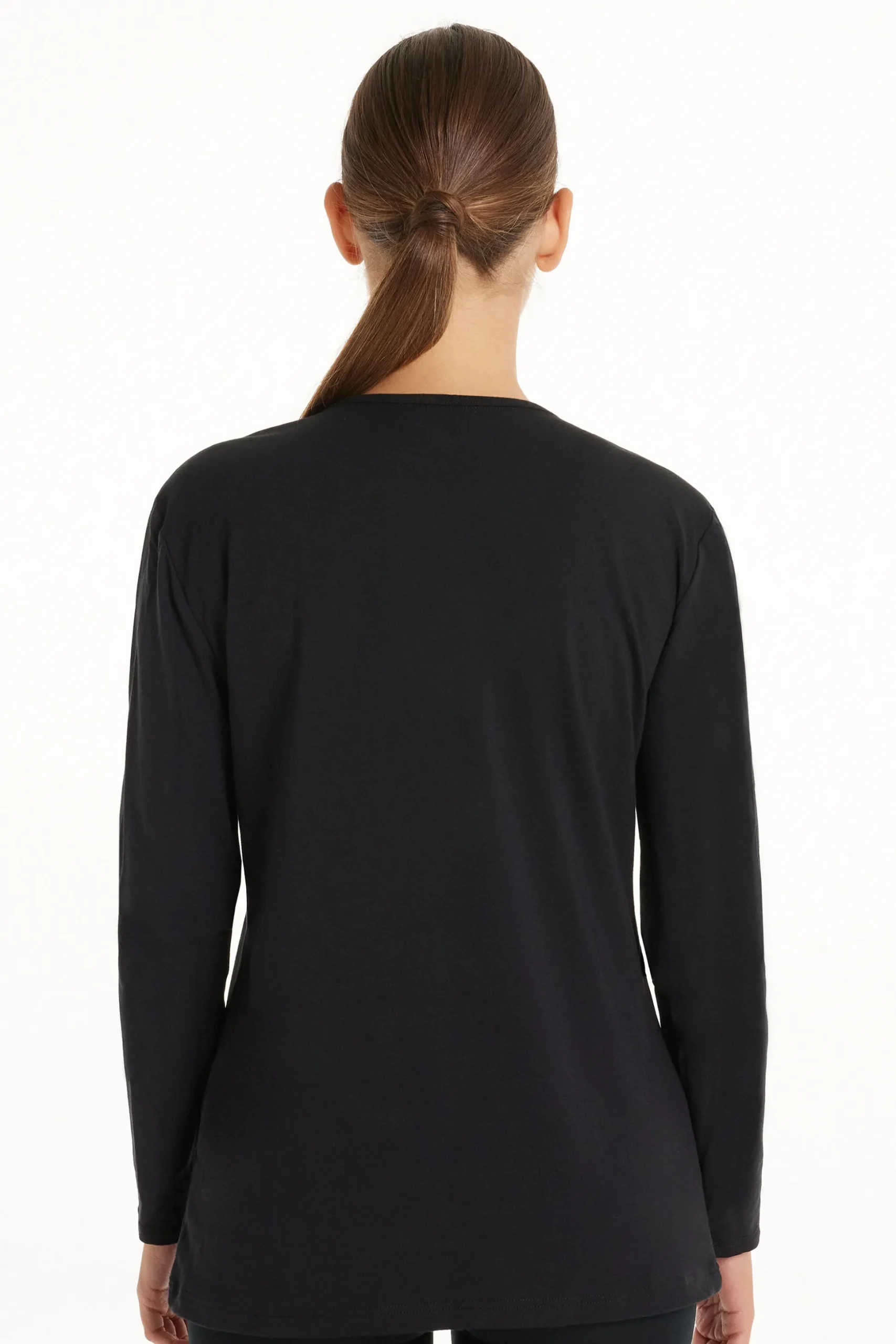 Thermal Modal And Cotton Crew-Neck Top - Long-Sleeved Tops - Women | Tezenis