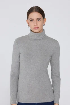 Thermal Modal And Cotton Turtleneck Top - Long-Sleeved Tops - Women | Tezenis