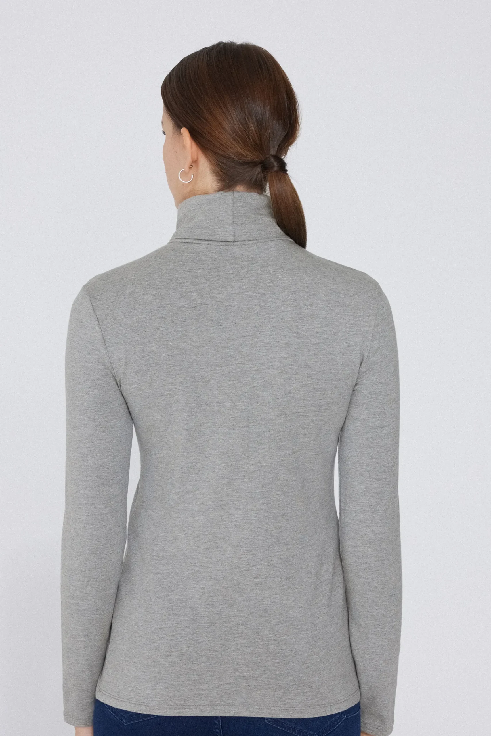 Thermal Modal And Cotton Turtleneck Top - Long-Sleeved Tops - Women | Tezenis