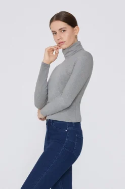 Thermal Modal And Cotton Turtleneck Top - Long-Sleeved Tops - Women | Tezenis